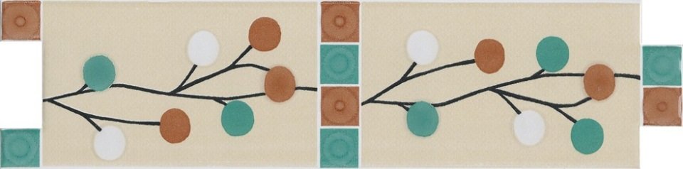 CENEFA 6,5X25 ITALIA VERDE (Pasta blanca) - LCE